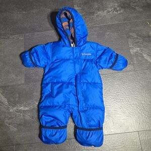 Columbia Snuggly Bunny Bunting snowsuit in blue size  0-3 month